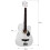 38" Full Size 6 String Acoustic Guitar White 2