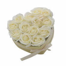 (Cream) Soap Flower Gift Bouquet