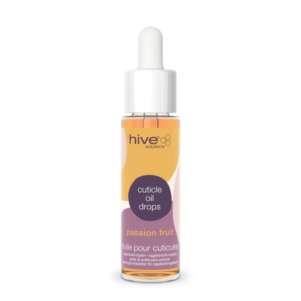 Hive Nail Cuticle Oil Drops Passion Fruit Vitamin E Manicure Care Treatment 30ml