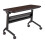 Flip-N-Go Rectangular Training Table - Black & Mocha - 29 x 48 x 18 in. 1