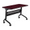 Flip-N-Go Rectangular Training Table - Black & Regal Mahogany - 29 x 48 x 24 in. 1