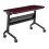 Flip-N-Go Rectangular Training Table - Black & Regal Mahogany - 29 x 48 x 18 in. 1