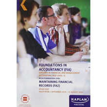 MAINTAINING FINANCIAL RECORDS - STUDY TEXT - PUBLISHING, KAPLAN - Paperback / sof -30/04/2019