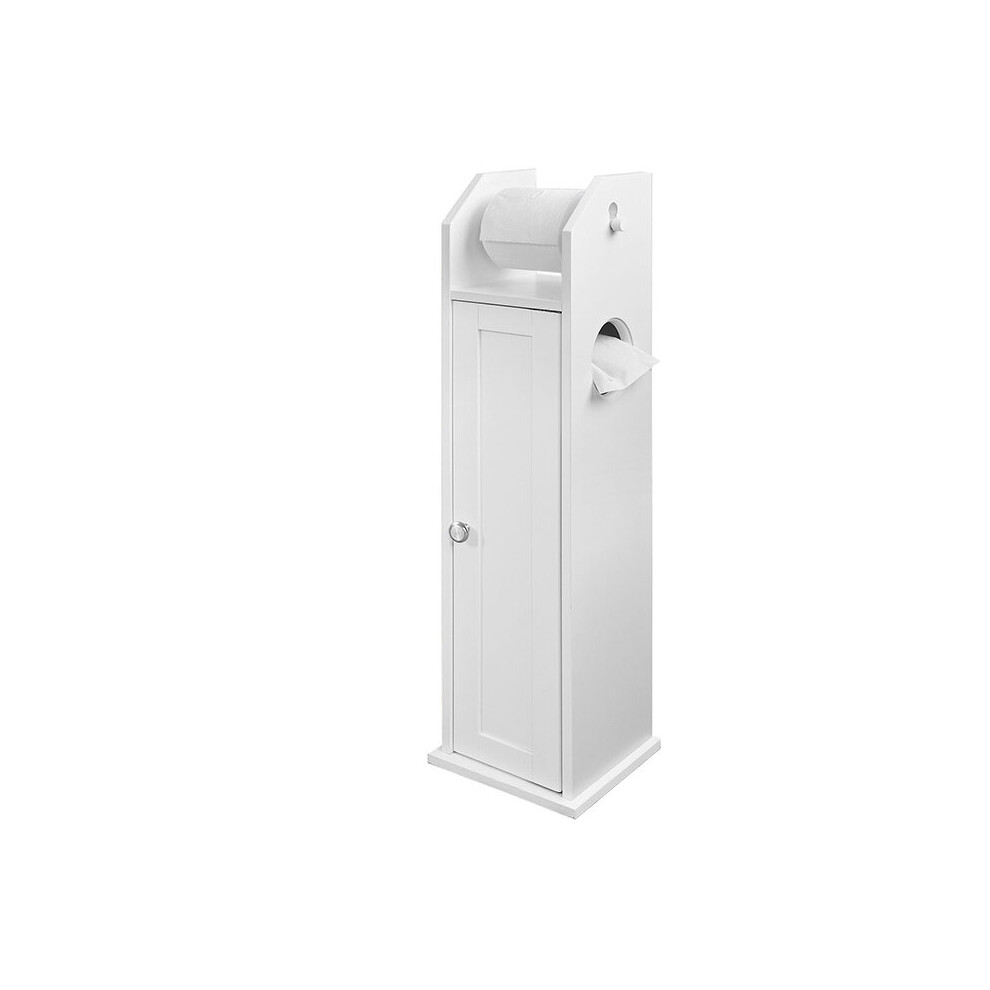 SoBuy® FRG135-W, Bathroom Toilet Paper Roll Holder Storage Cabinet