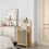 Costway Tilt-out Laundry Hamper Bamboo Wood Laundry Shelf Space-saving Hamper 4