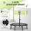 Gymax 115 CM Foldable Mini Trampoline Indoor Exercise Trampoline 4