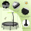 Gymax 115 CM Foldable Mini Trampoline Indoor Exercise Trampoline 6