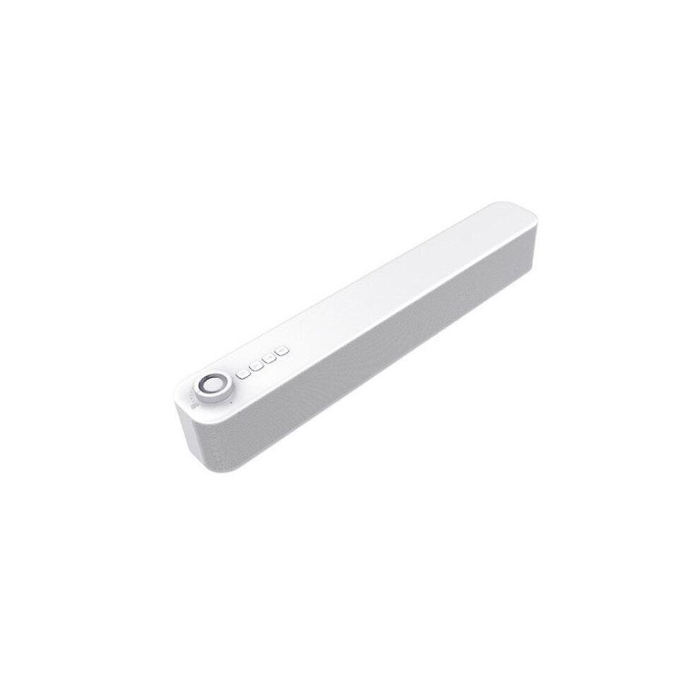 (White) Bluetooth Speaker Wireless Audio Desktop Sound Bar For Tv Pc Home Theater White 768655144264