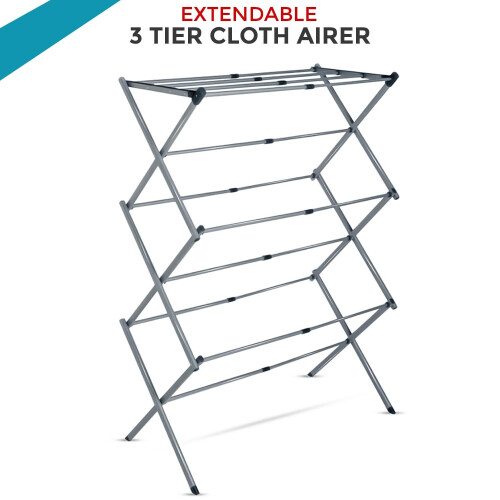 3-Tier Space Saving Telescopic Airer