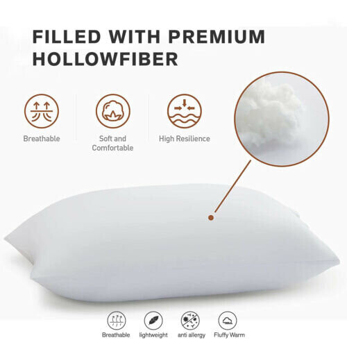 Luxury Pillows 2-Pack Ultra Soft Hotel Quality Bounce Back Bed Pillow 1