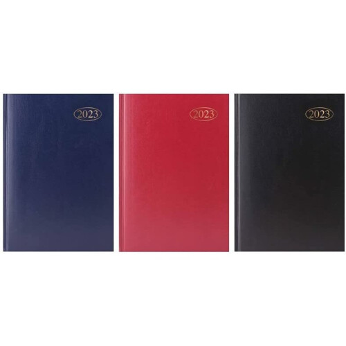 MantraRaj 2023 A6 Week to View Hard Back Diary Sharp Edge Corners Planner Organiser(Blue)