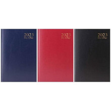MantraRaj 2023 Diary A4 A5 A6 Week to View And Day A Page Diary With Half Saturday And Sunday Page(Red)