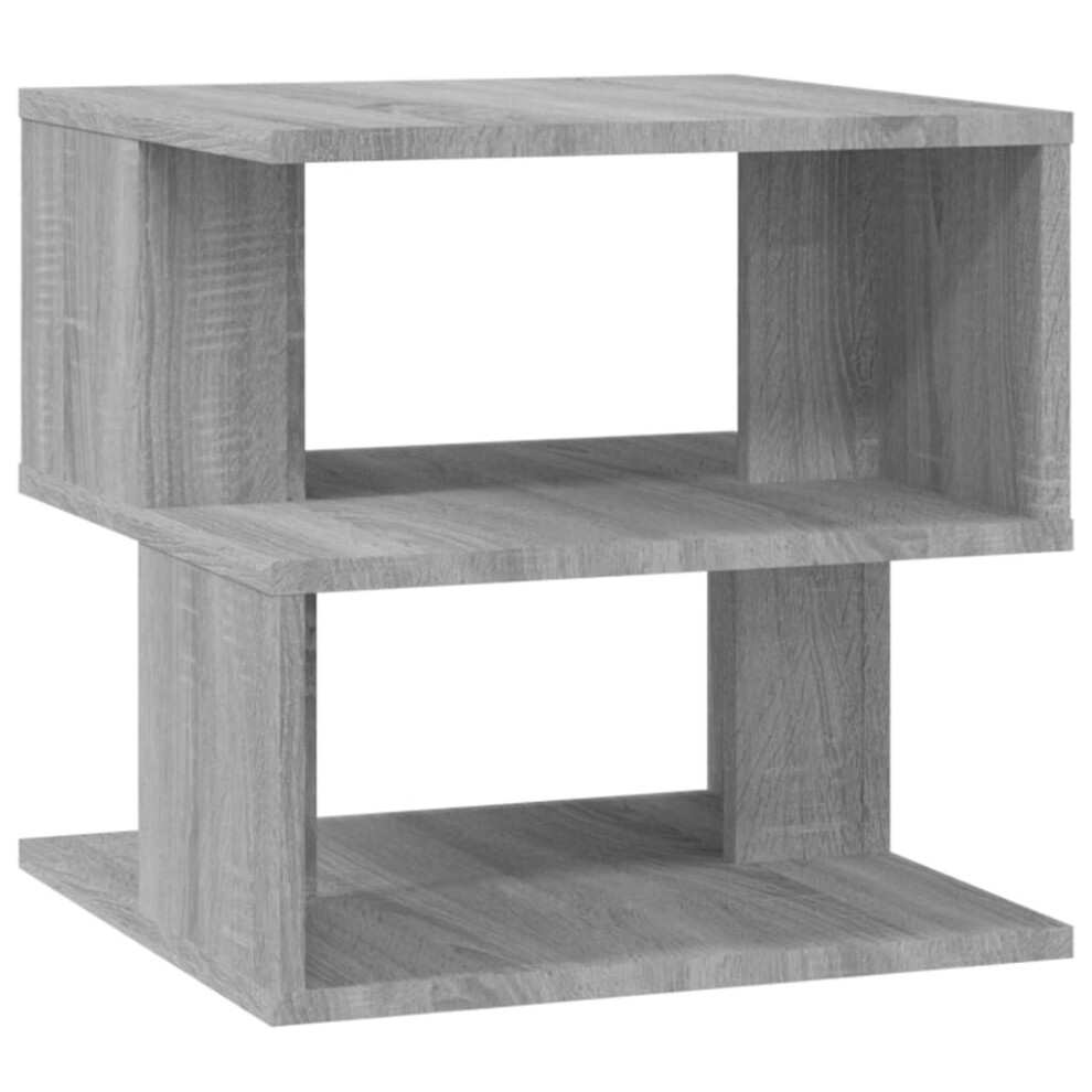 Vidaxl (Grey Sonoma) Side Table Engineered Wood Living Room Couch End Table Multi Colours