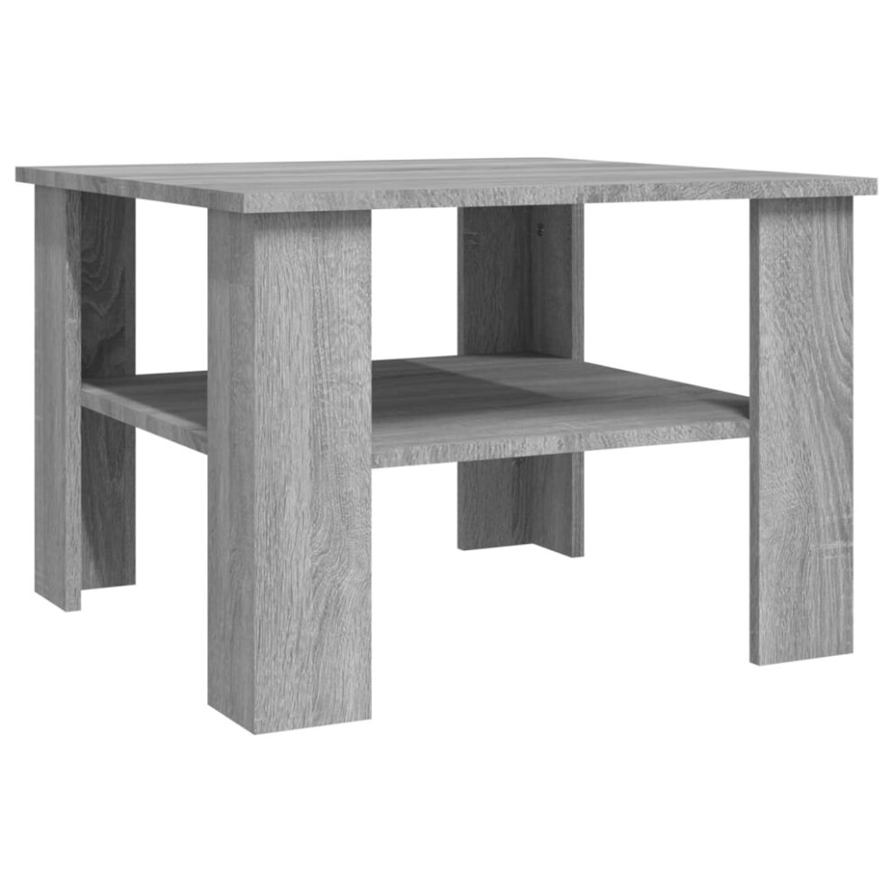 VIDAXL Coffee Table - Engineered Wood - Grey - 60x60x42 cm - Image 2