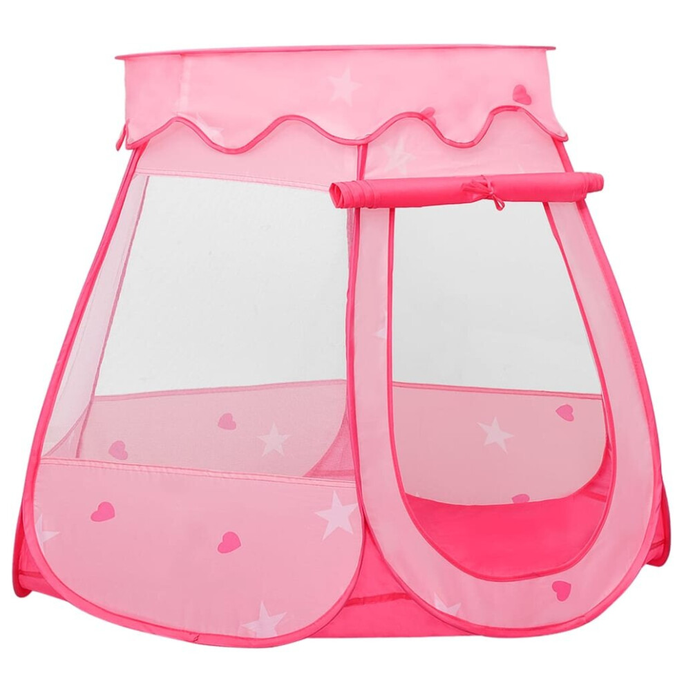 (Pink) vidaXL Children Play Tent Indoor Outdoor Play House Game Tent Pit Blue/Pink