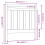 VidaXL (Grey) vidaXL Solid Wood Pine Bed Headboard Home Furniture Multi Colours Multi Sizes 3