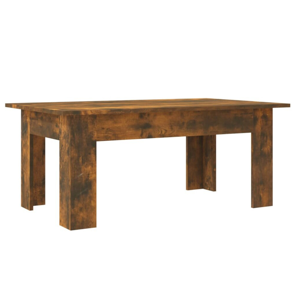 (Smoked oak) vidaXL Coffee Table Couch Table Hall End Center Accent Table Engineered Wood