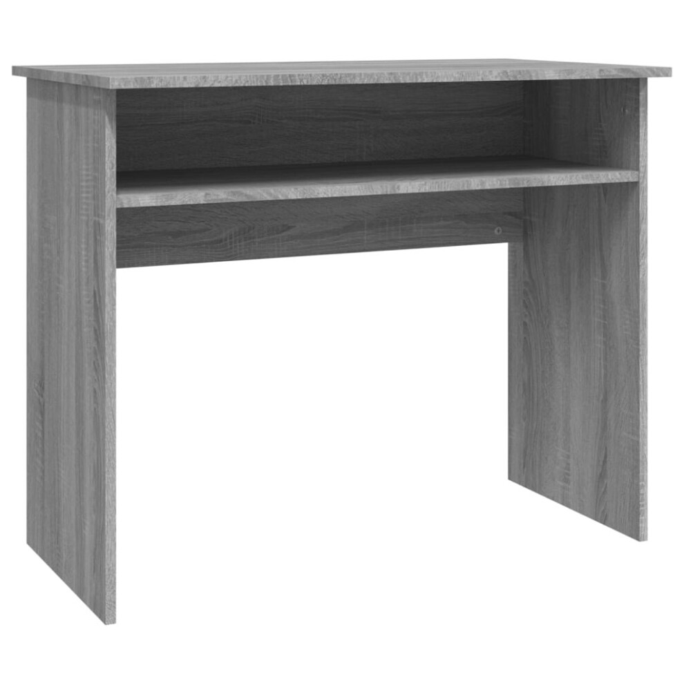 (Grey sonoma) vidaXL Desk Bedroom Office Desk Work Corner Table Study Desk Engineered Wood
