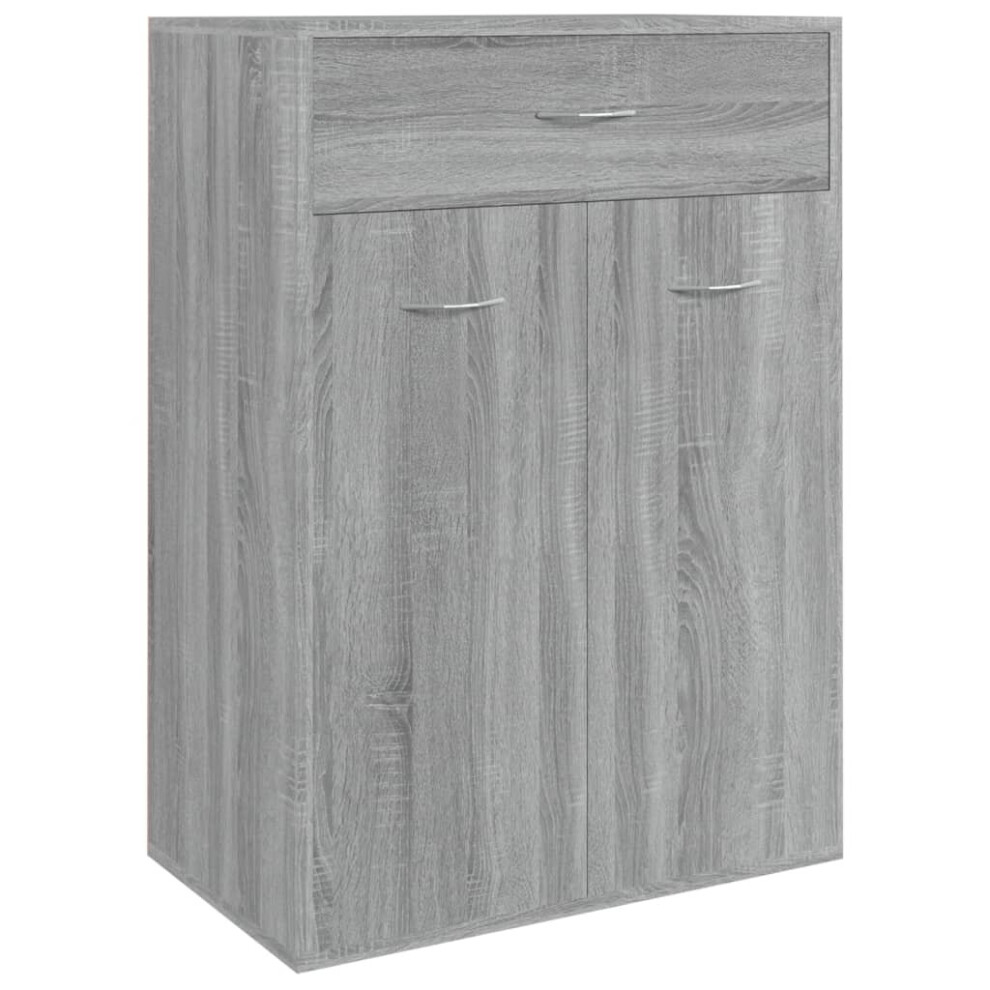 Vidaxl ( Sonoma) Shoe Cabinet Shoe Storage Rack Organiser Shoe Cupboard Engineered Wood Grey