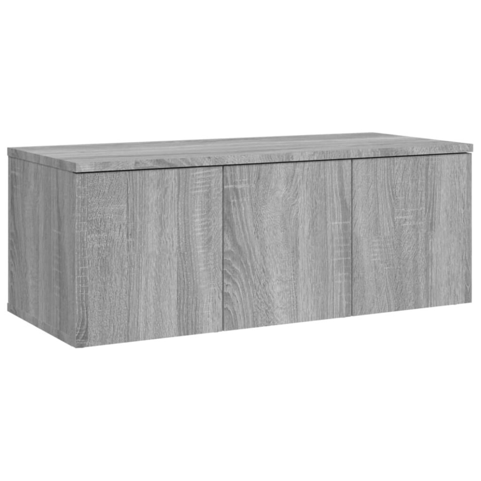 Vidaxl (Grey Sonoma) Tv Cabinet Engineered Wood Home Stereo Media Stand Unit Multi Colours