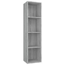 (Grey sonoma) vidaXL Book Cabinet/TV Cabinet Engineered Wood Highboard Cupboard Bookshelf