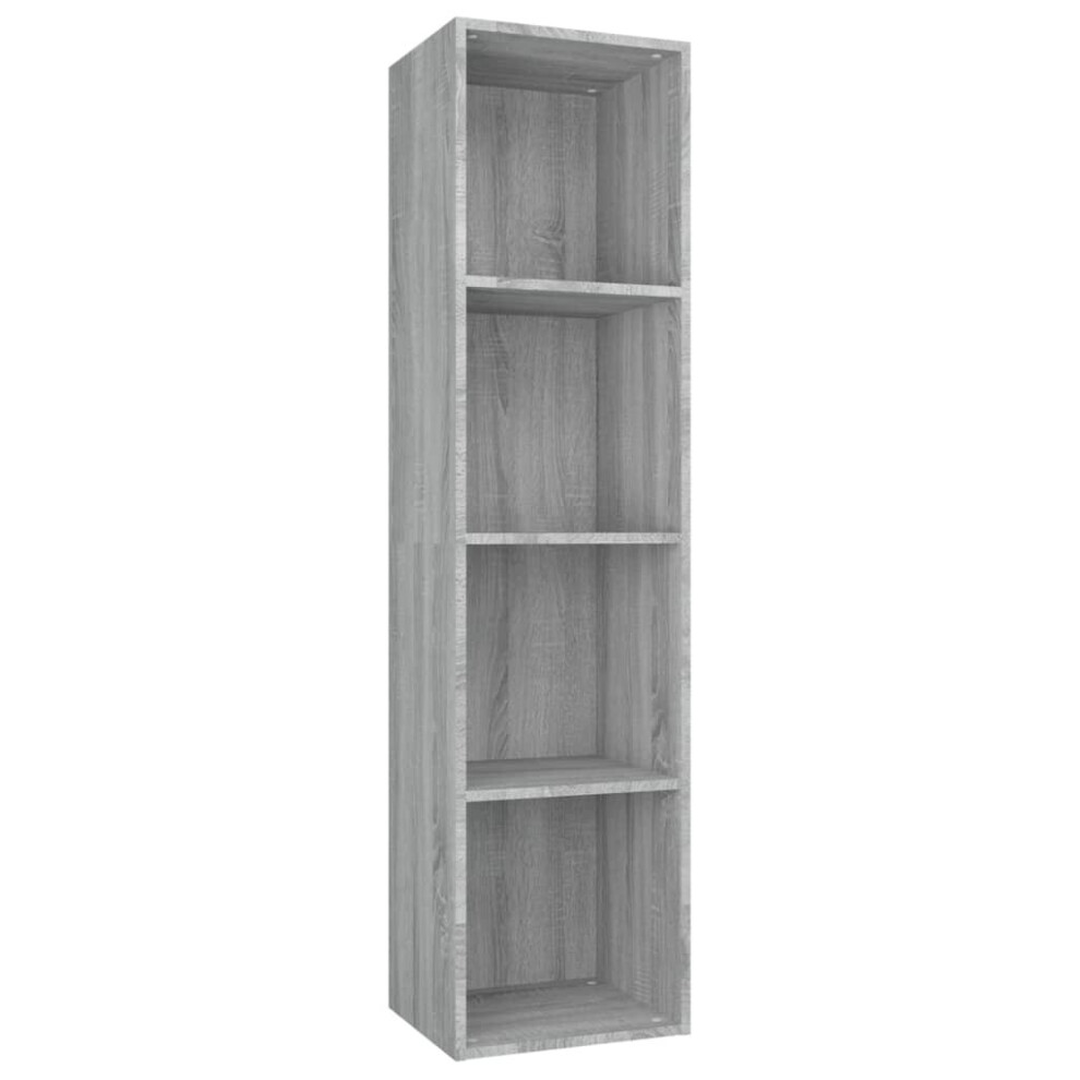 Vidaxl ( Sonoma) Book Cabinet/Tv Cabinet Engineered Wood Highboard Cupboard Bookshelf Grey