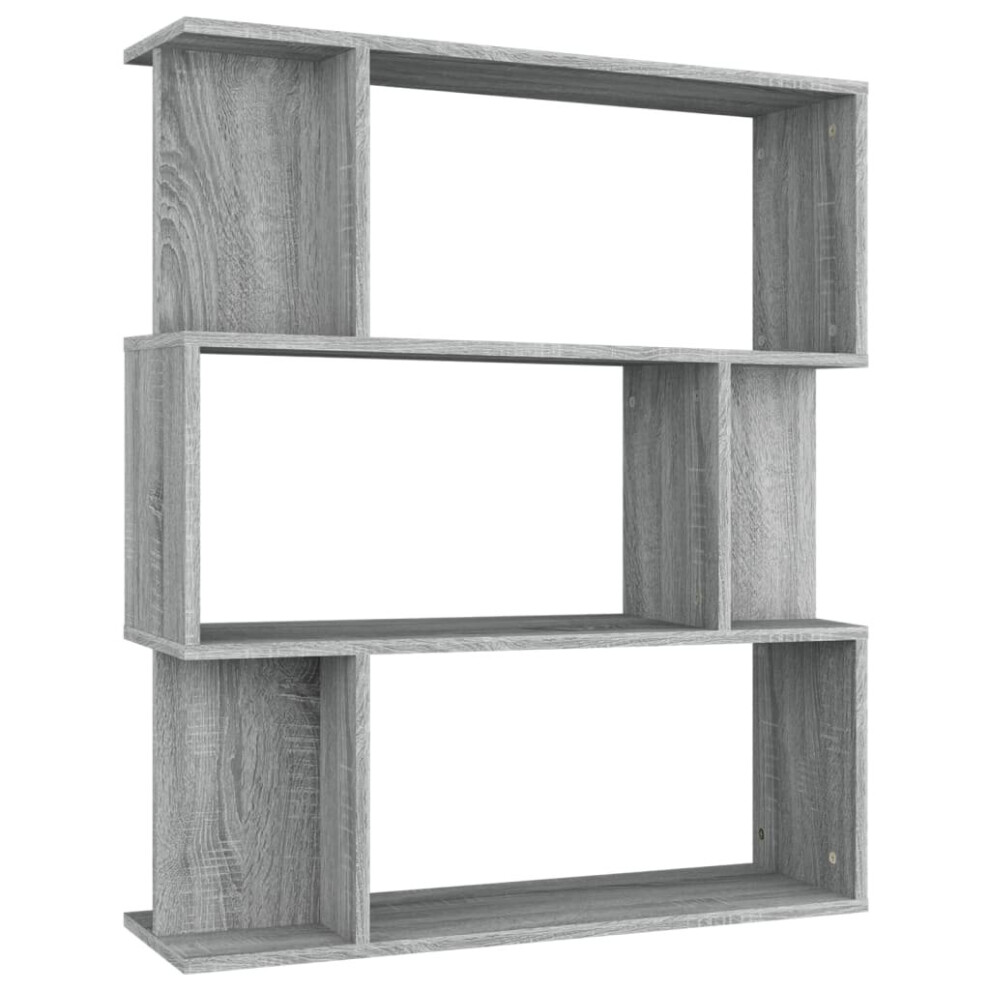 (Grey sonoma) vidaXL Book Cabinet/Room Divider Engineered Wood Home Stand Multi Colours