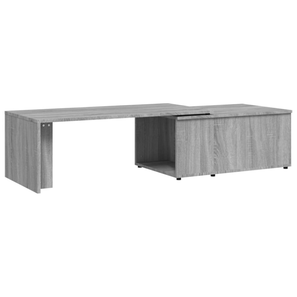 Vidaxl (Grey Sonoma) Coffee Table Engineered Wood Lounge End Couch Table Desk Multi Colours