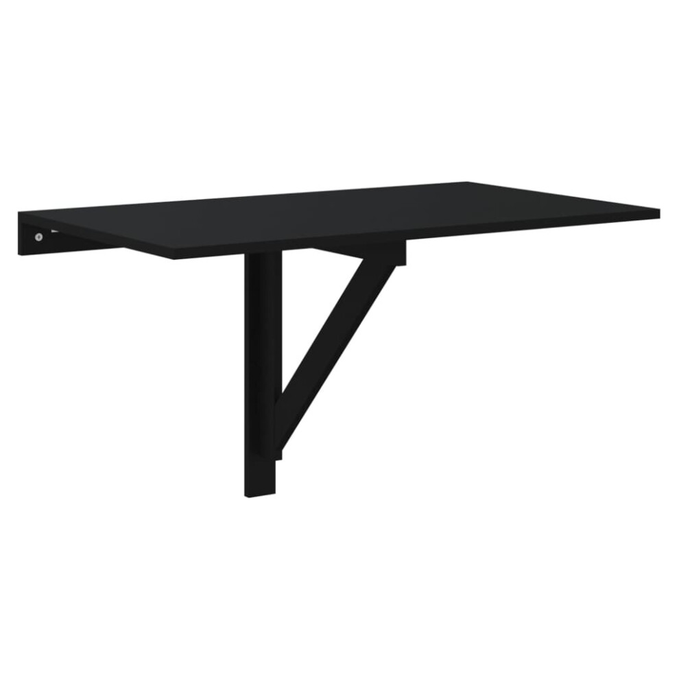 (Black) vidaXL Folding Wall Table Office Bedroom Computer Writing Desk Multi Colours