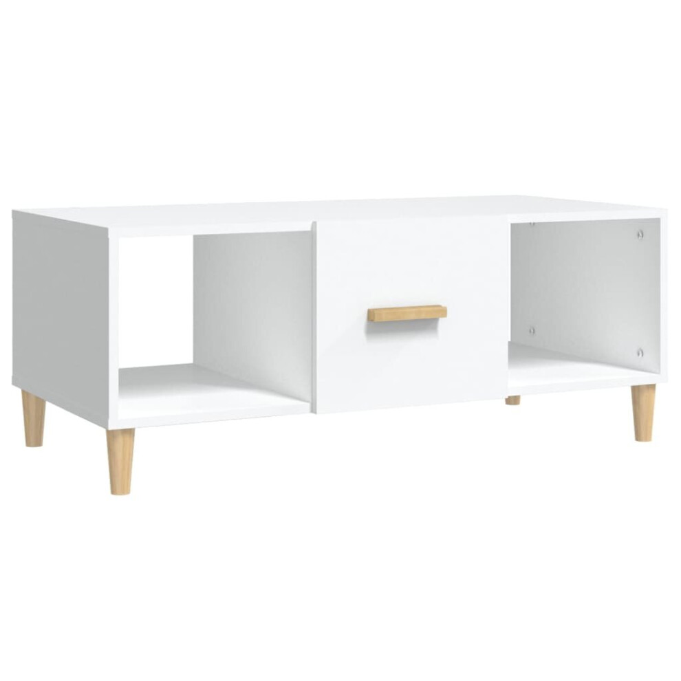 Vidaxl (White) Coffee Table Engineered Wood Side Centre Accent Table Multi Colours