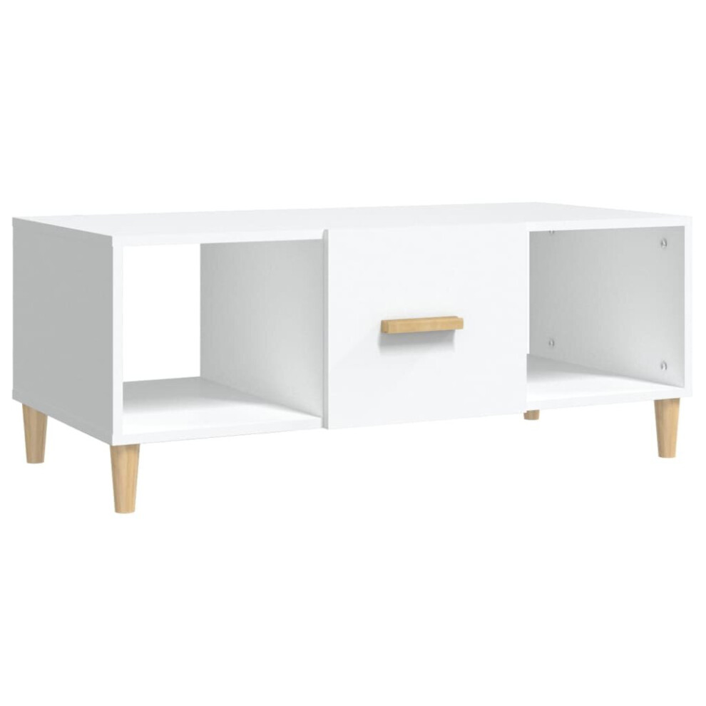 (White) vidaXL Coffee Table Engineered Wood Side Centre Accent Table Multi Colours