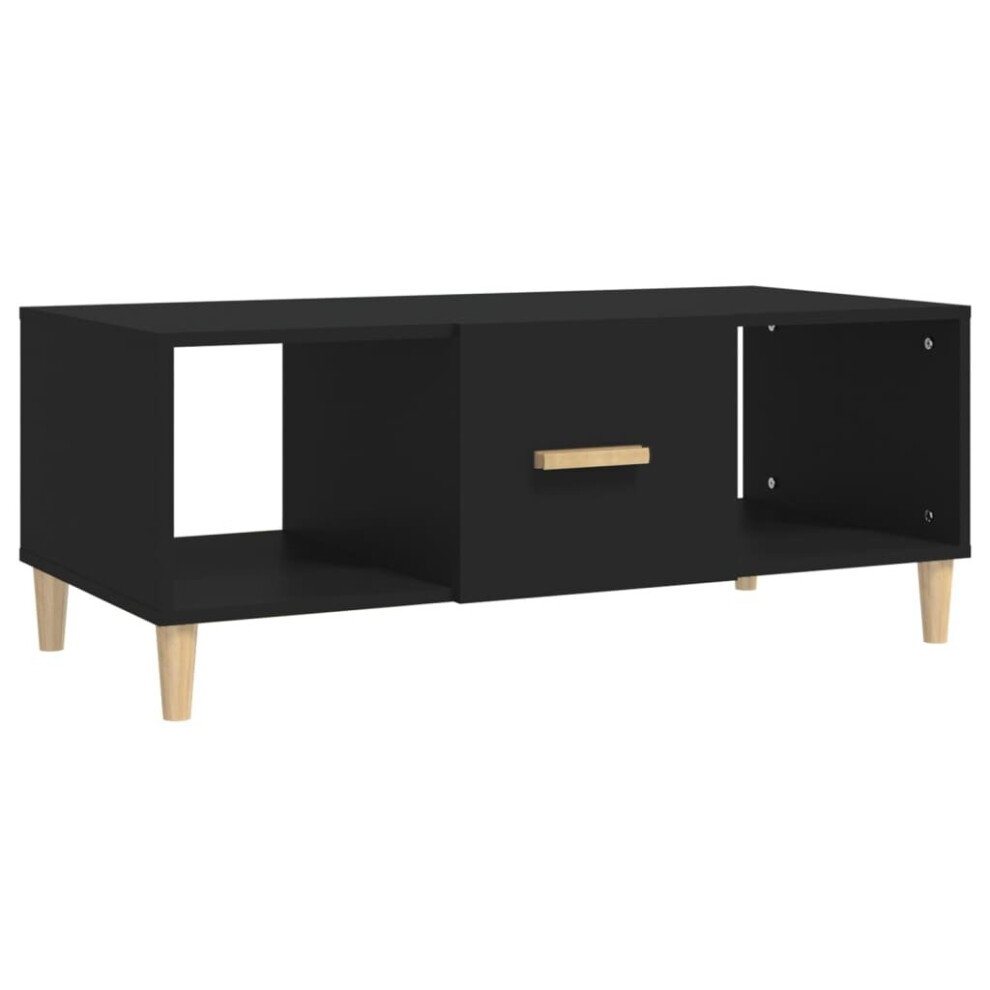 Vidaxl (Black) Coffee Table Engineered Wood Side Centre Accent Table Multi Colours