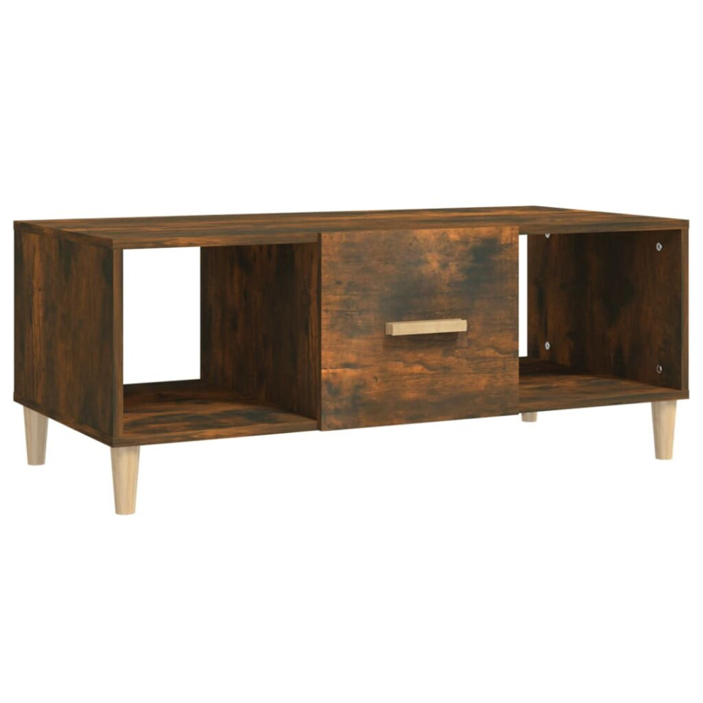 (Smoked oak) vidaXL Coffee Table Engineered Wood Side Centre Accent Table Multi Colours