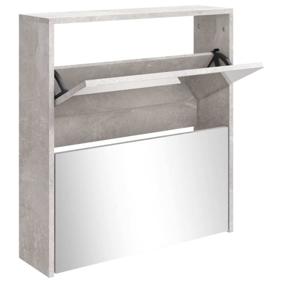 New Vidaxl (Concrete 63 X 17 X 67 Cm (W X D X H)) Shoe Cabinet Storage Organiser Rack Stand Multi Colours 63X17x102.5/63X17x67cm Grey 342630