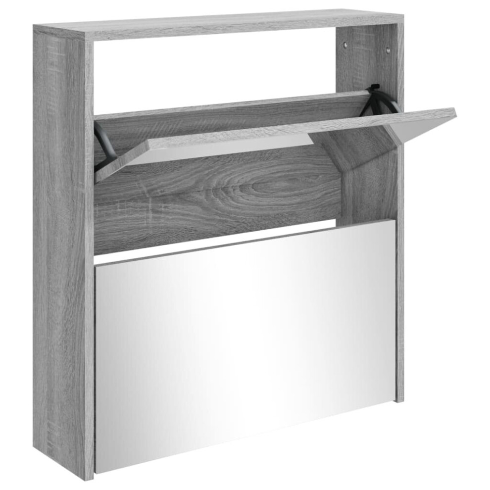New Vidaxl ( Sonoma, 63 X 17 X 67 Cm (W X D X H)) Shoe Cabinet Storage Organiser Rack Stand Multi Colours 63X17x102.5/63X17x67cm Grey 342633