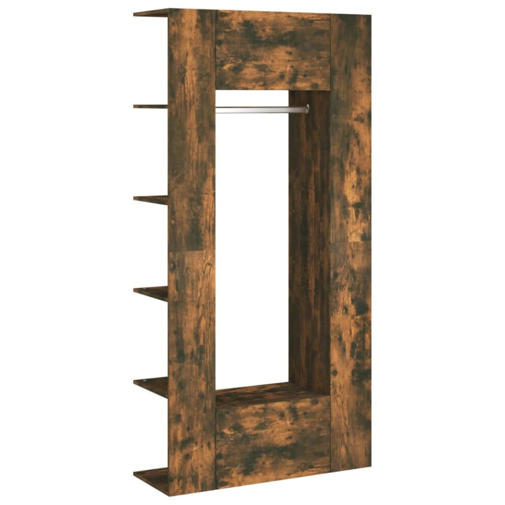 Vidaxl (Smoked Oak) 1/2X Hallway Cabinets Engineered Wood Indoor Furniture Multi Colours Brown