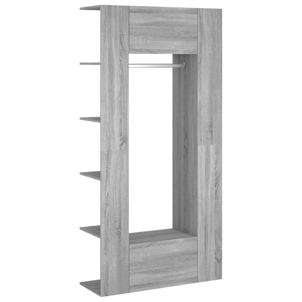 (Grey sonoma) vidaXL 1/2x Hallway Cabinets Engineered Wood Indoor Furniture Multi Colours