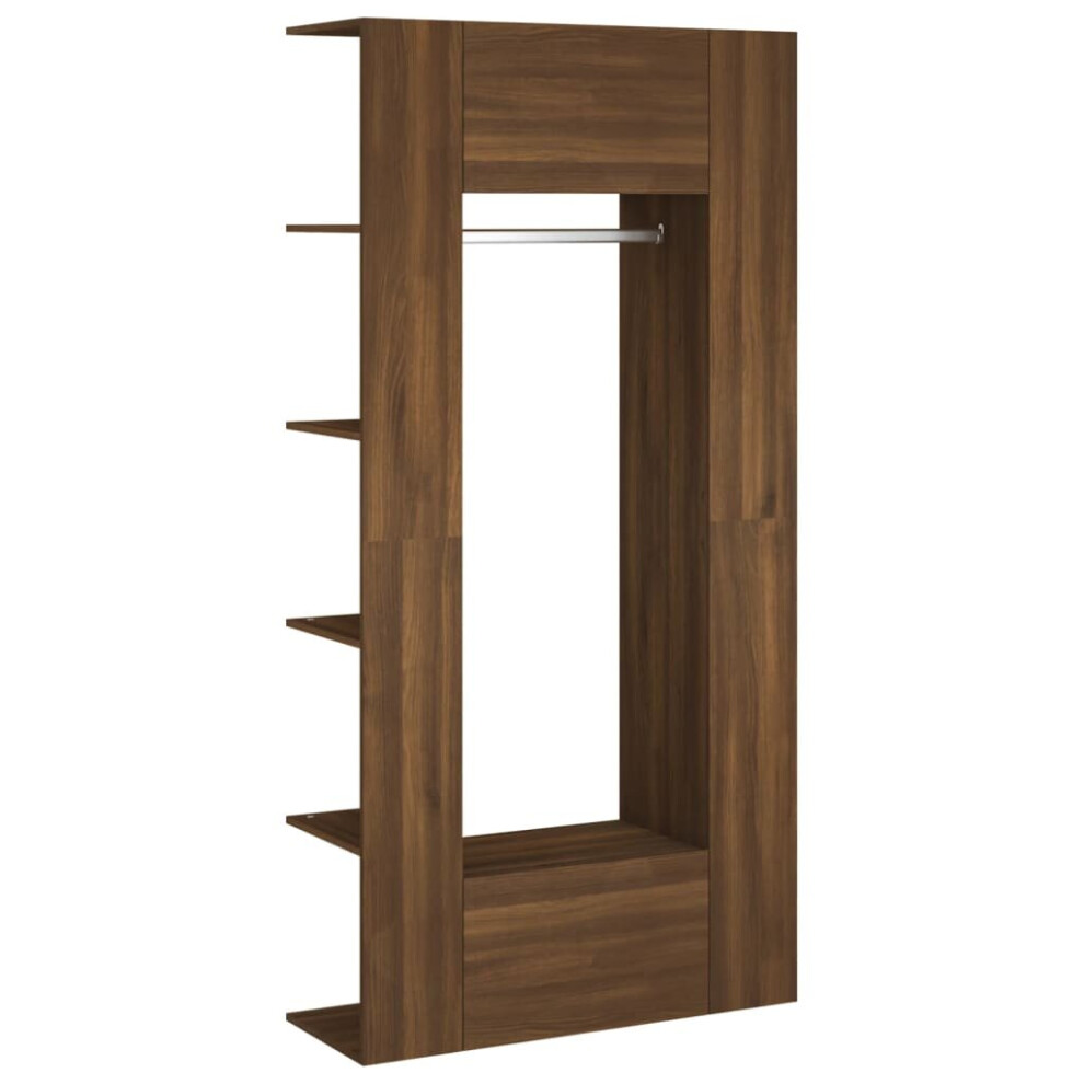 (Brown oak) vidaXL 1/2x Hallway Cabinets Engineered Wood Indoor Furniture Multi Colours