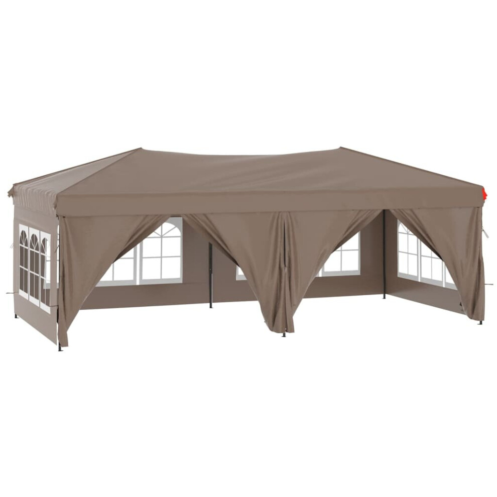 (Taupe) vidaXL Folding Party Tent&Sidewall Camping Gazebo Multi Colours Multi Sizes