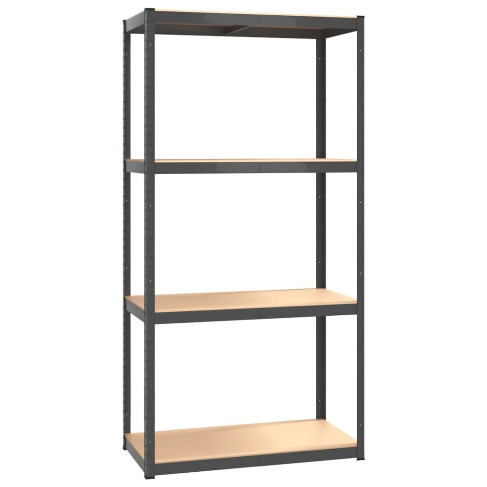 (Anthracite, 80 x 40 x 160 cm (L x W x H)) vidaXL Storage Shelf Garage Organiser Holder Rack Steel and Engineered Wood