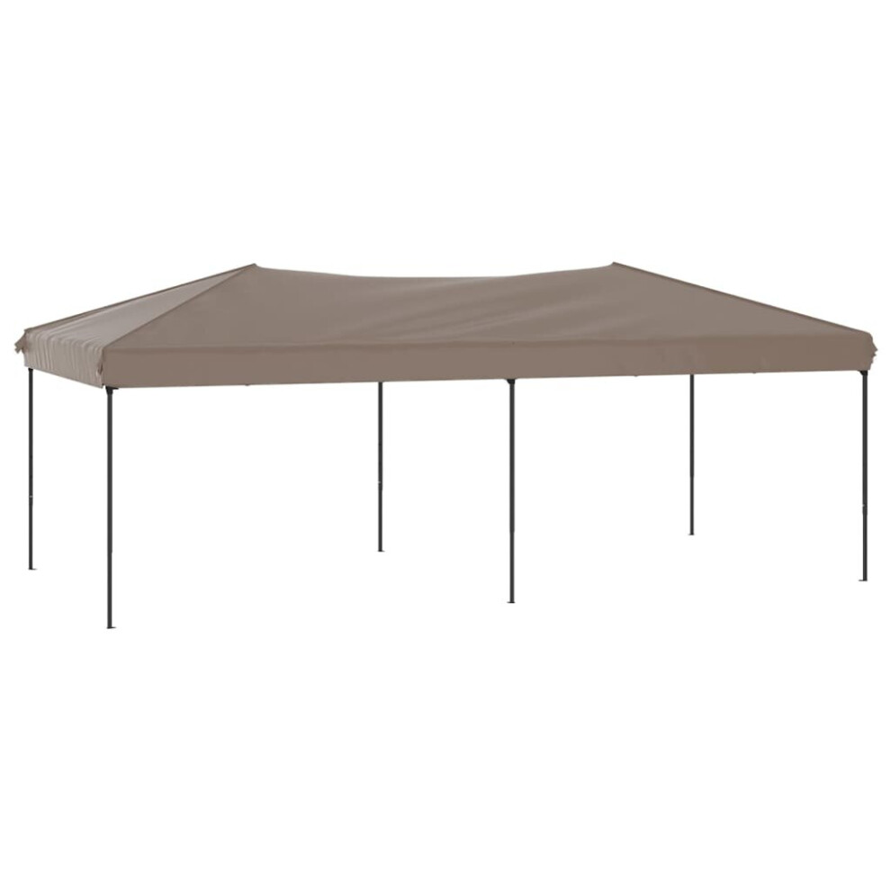 Vidaxl (Taupe) Folding Party Tent Garden Camping Gazebo Multi Colours Multi Sizes