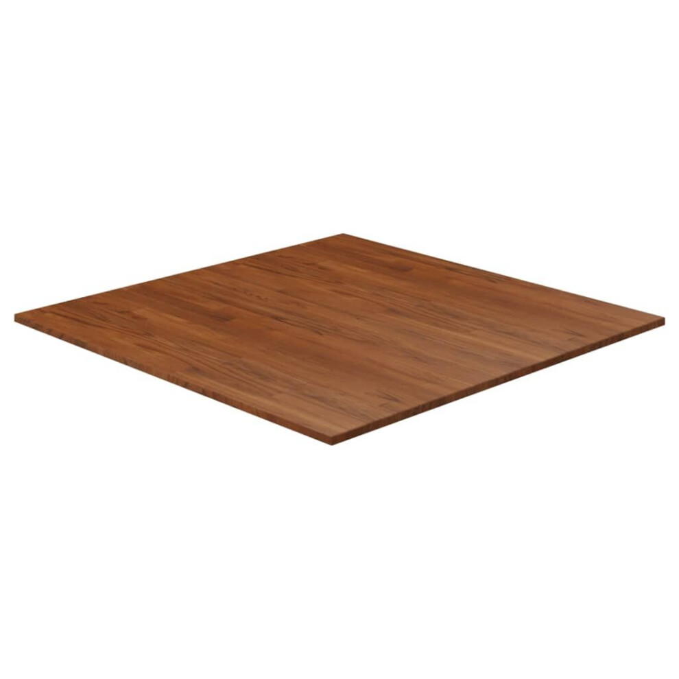 (Dark brown, 90 X 90 X 1.5 Cm (L X W X T)) vidaXL Solid Wood Oak Square Table Top Desktop Multi Colours Brown Multi Sizes