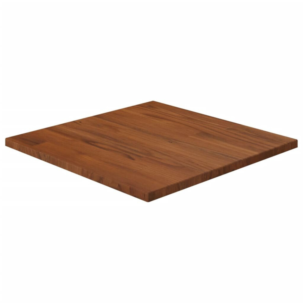 (Dark brown, 40 x 40 x 1.5 cm (L x W x T)) vidaXL Solid Wood Oak Square Table Top Desktop Multi Colours Brown Multi Sizes