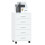 VidaXL (High gloss white) Office Unit Document Storage Organiser with Castors 5 Drawers Multi Colours 2