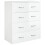 VidaXL (High gloss white) vidaXL Sideboard with 4 Drawers Storage Organiser Cupboard Console Cabinet 3
