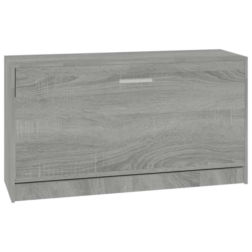 (Grey sonoma) Shoe Cabinet Storage Organiser Stand Entryway Hall Rack MDF Multi Colours