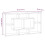 VidaXL (Black) vidaXL Floating Wall Display Shelf 8 Compartments Hanging Rack Floating Shelf 4
