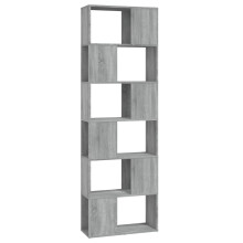 (Grey sonoma) vidaXL Book Cabinet Room Divider Privacy Screen Organiser Bookcase Highboard