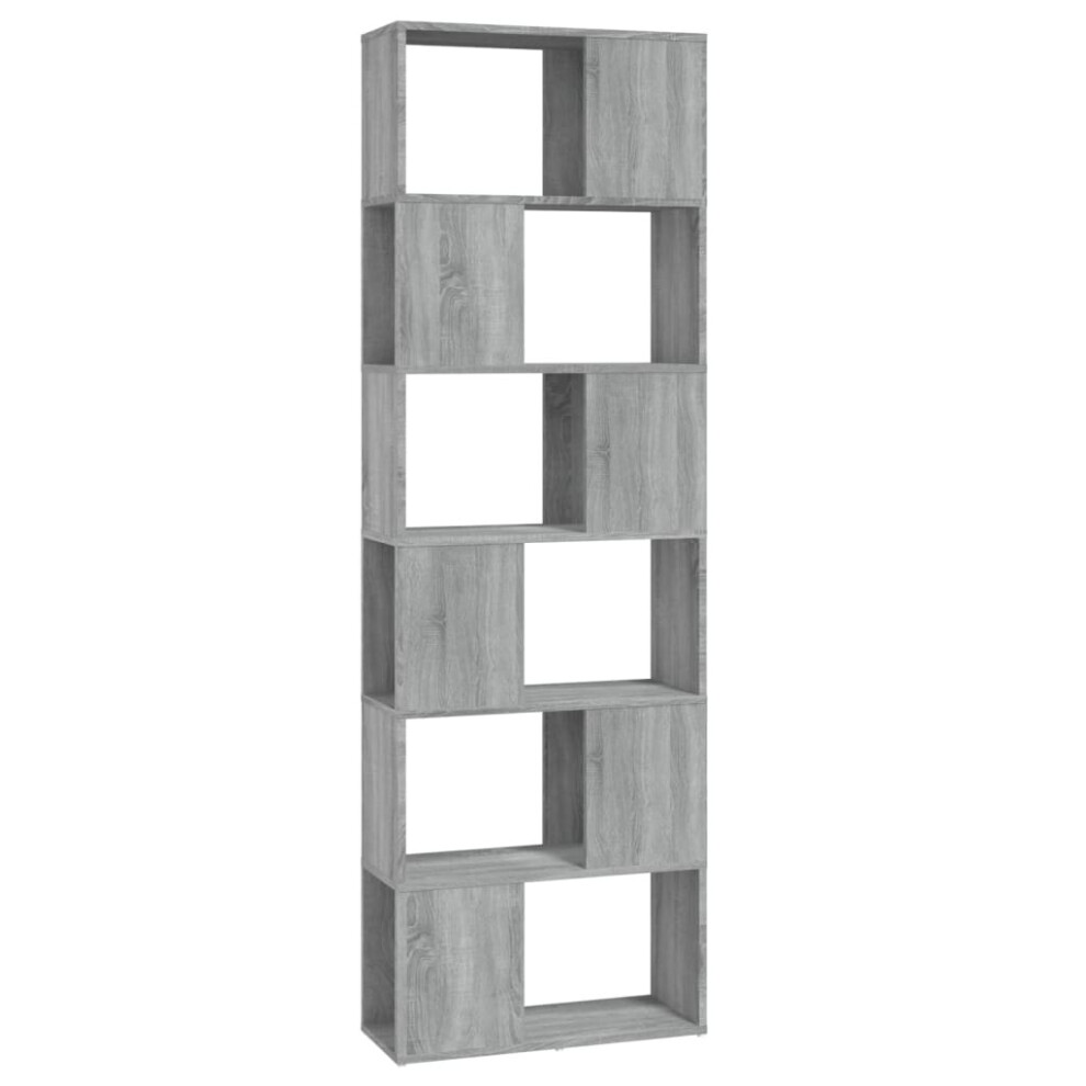 (Grey sonoma) vidaXL Book Cabinet Room Divider Privacy Screen Home Bookcase Multi Colours