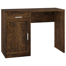 (Smoked oak) vidaXL Desk with Drawer and Cabinet 100x40x73cm PC Writing Table Multi Colours
